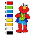 Sesame Street Elmo 26 Embroidery Design